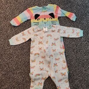 Gerber Pastel Footie Pajamas Soft and Cozy